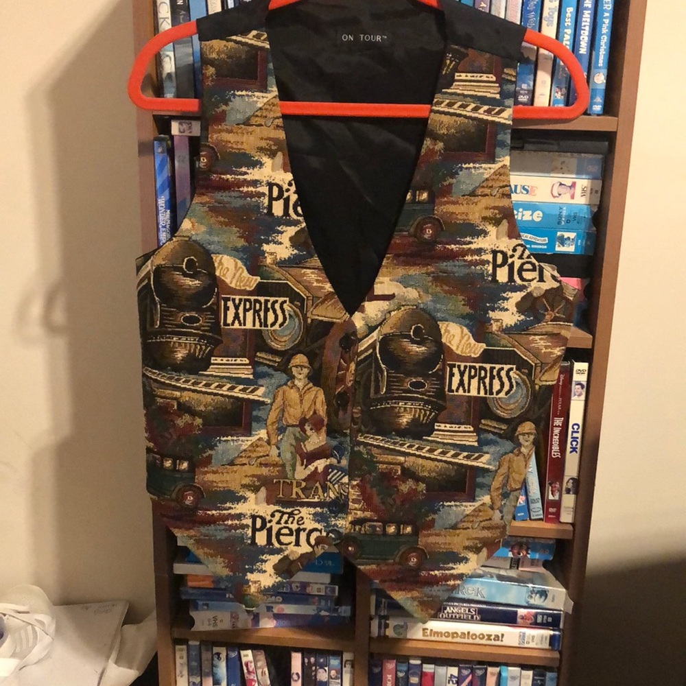 Vintage On Tour Tapestry Transportation Sz M Vest
